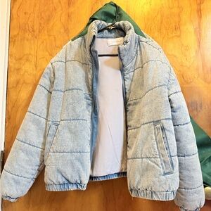 Light Blue Puffer Jacket POPSUGAR - women’s - medium